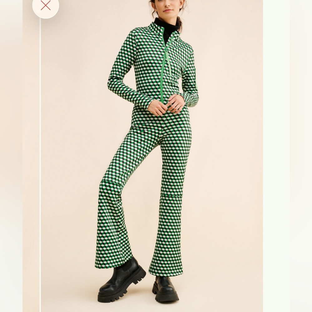 Cynthia Rowley Printed Geo Ski Jumpsuit
